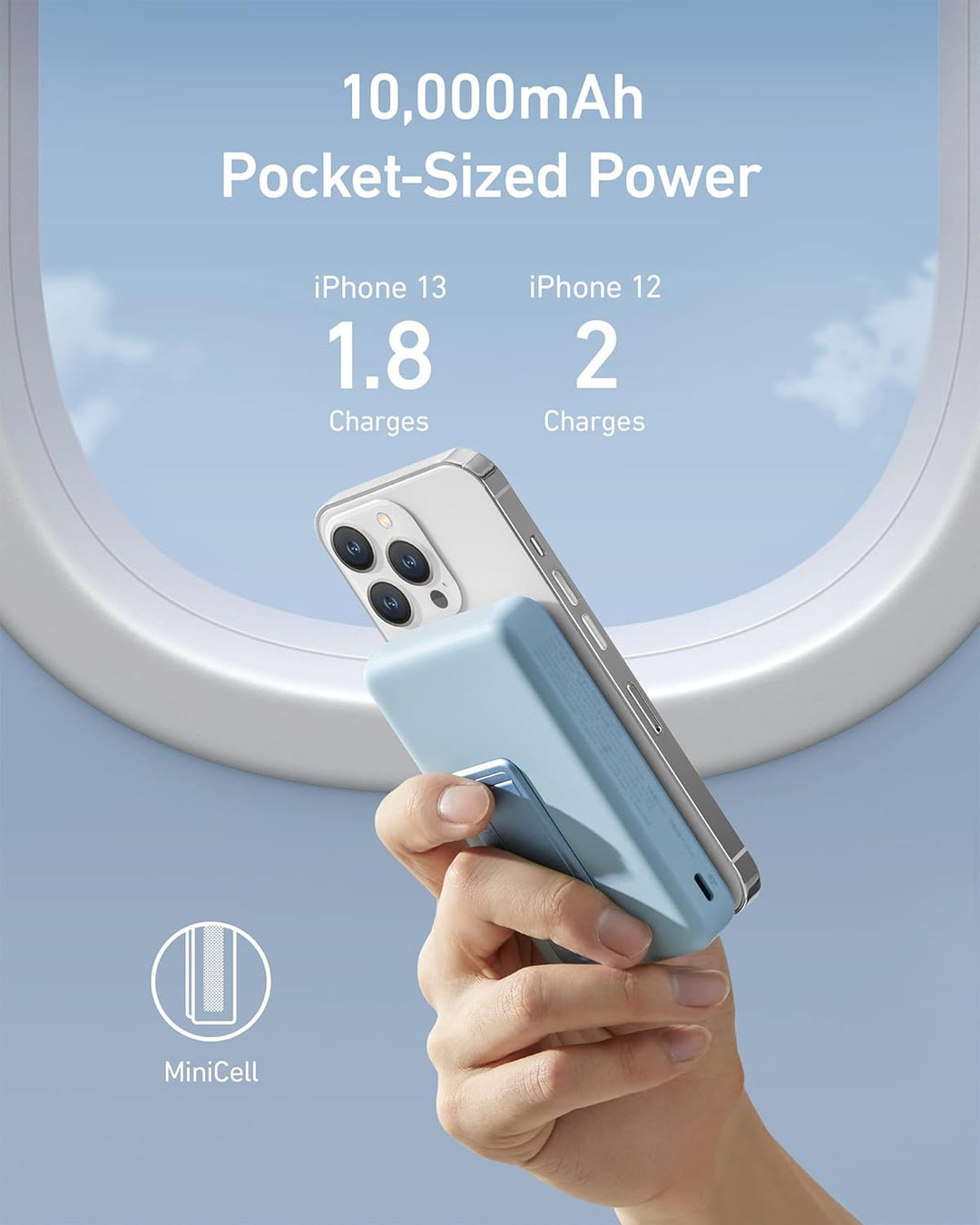 Anker 633 - Batería magnética de 10,000 mAh, cargador portátil inal...