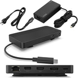 Lenovo Base de viaje USB-C de doble pantalla con adaptador de corri...