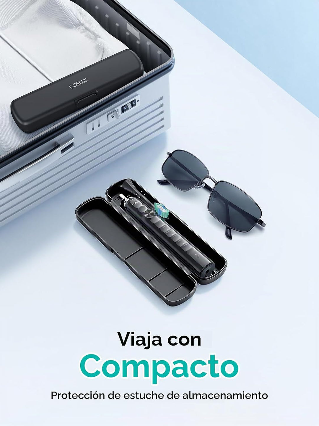 COSLUS Cepillo de dientes eléctrico C40 Sonic para adultos: 47000 V...
