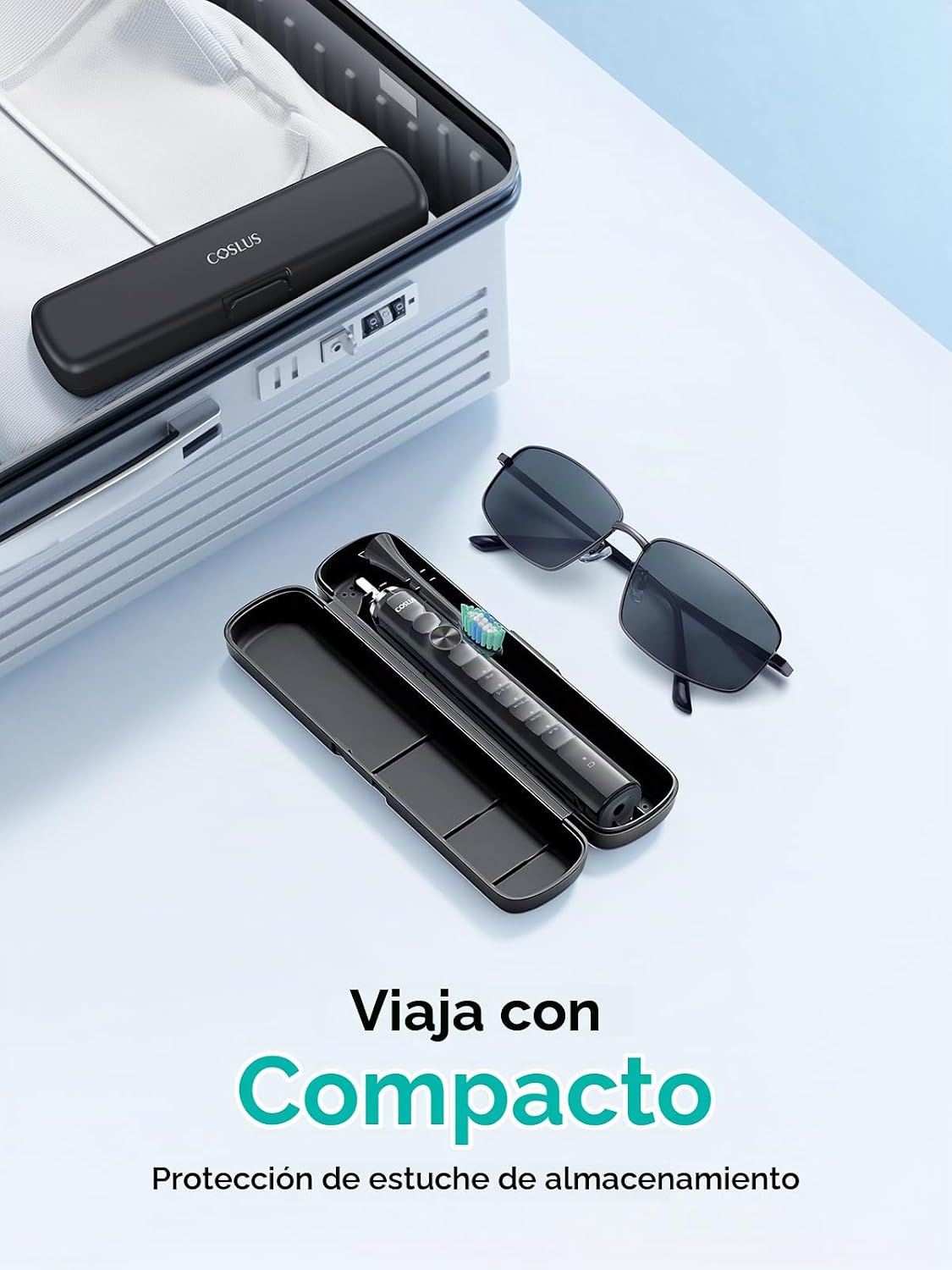 COSLUS Cepillo de dientes eléctrico C40 Sonic para adultos: 47000 V...