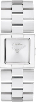 Calvin Klein CK Meridian - Reloj delgado de cuarzo 2H de 0.866 in para mujer, pulsera de acero inoxidable, reloj minimalista y elegante, moda premium, regalo para ella