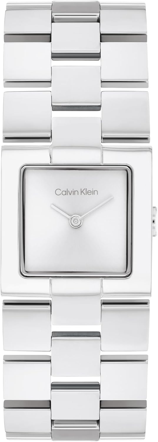 Calvin Klein CK Meridian - Reloj delgado de cuarzo 2H de 0.866 in para mujer, pulsera de acero inoxidable, reloj minimalista y elegante, moda premium, regalo para ella