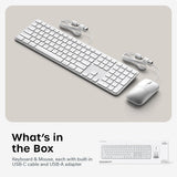 Satechi Combo de teclado y mouse con cable, Slim CLX3 con conectivi...