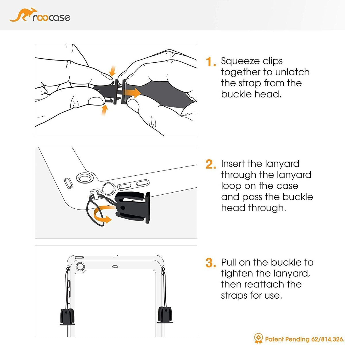 Correa de hombro Breakaway Negro Clip de seguridad universal para