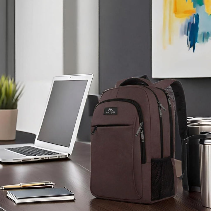 MATEIN - Mochila para laptop de 15 pulgadas, mochila escolar con pu...