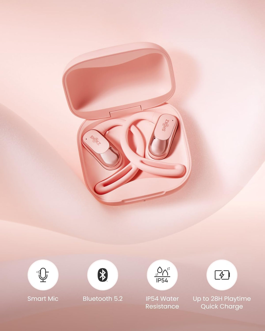 SHOKZ OpenFit Air - Auriculares de oreja abierta, auriculares verda...