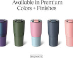 BrüMate Nav Vaso de Viaje Aislado Tipo Tumbler 100% a Prueba de Fugas de 25oz con Tapa Magnética BevLock™ - Taza de Acero Inoxidable de Doble Pared Apta para Portavasos (Dune)