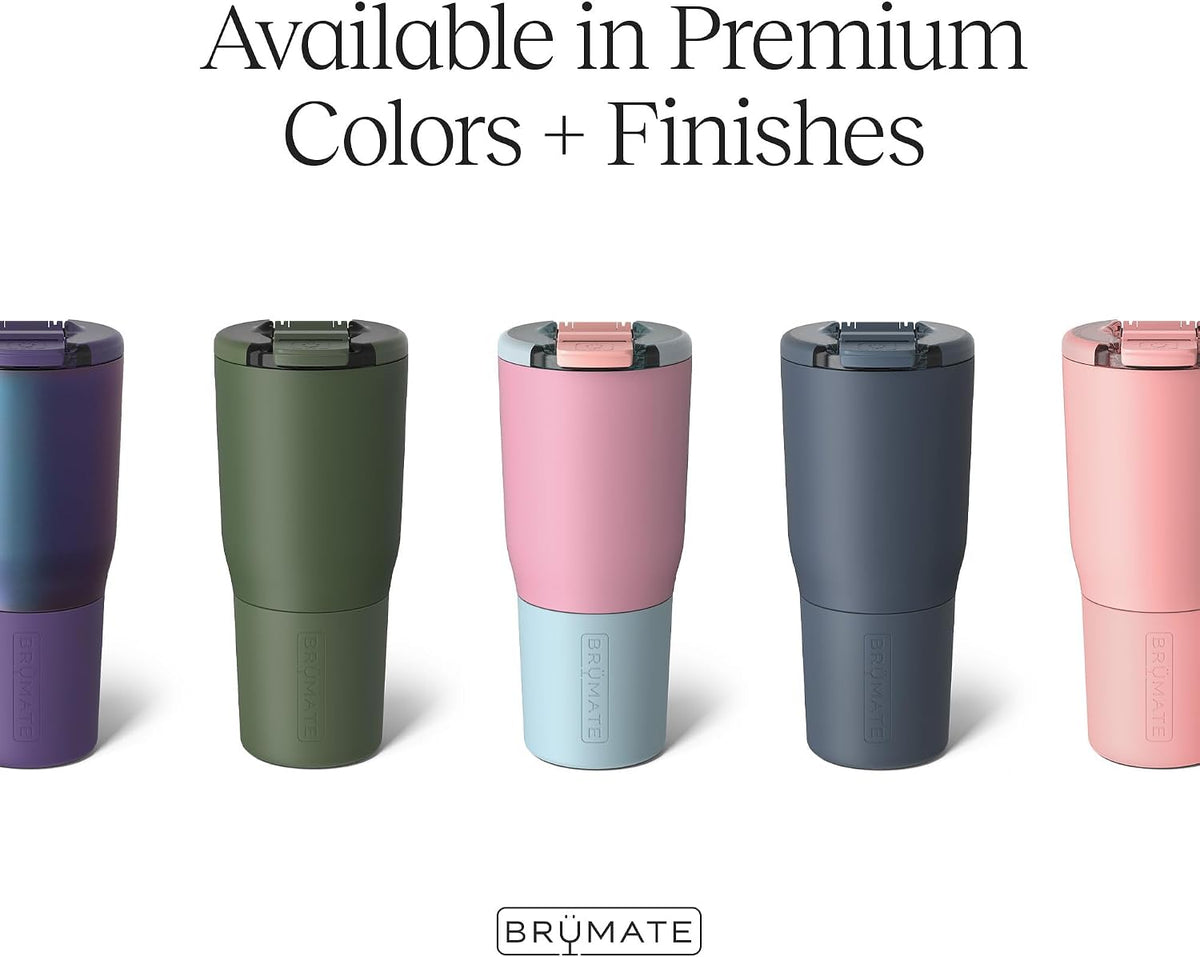 BrüMate Nav Vaso de Viaje Aislado Tipo Tumbler 100% a Prueba de Fugas de 25oz con Tapa Magnética BevLock™ - Taza de Acero Inoxidable de Doble Pared Apta para Portavasos (Dune)