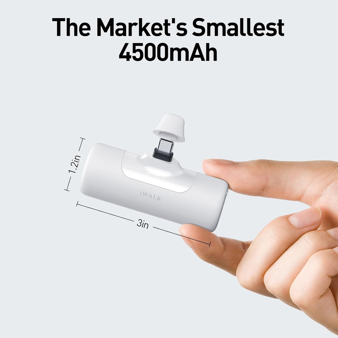 iWALK Cargador portátil de 4,500mAh para iPhone 15\/16\/17, batería...