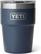 YETI Rambler - Vaso apilable de 16 onzas, aislado al vacío, de acero inoxidable con tapa MagSlider