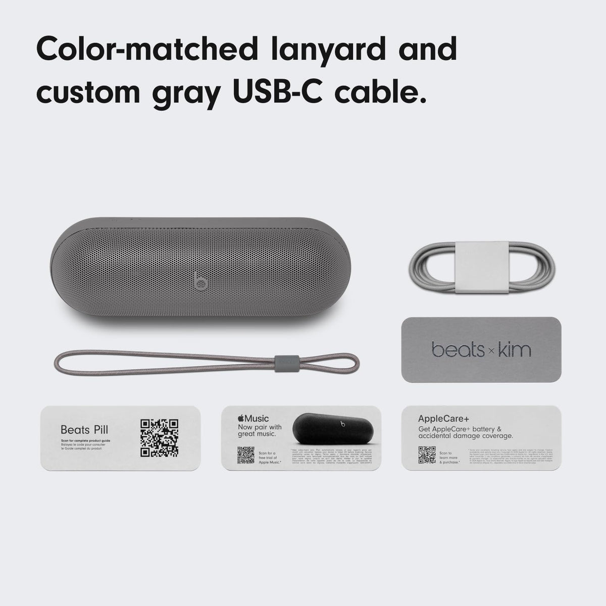 Beats Pill x Kim Kardashian - Altavoz inalámbrico Bluetooth y cargador portátil a través de USB-C - Hasta 24 horas de duración de la batería, resistente al agua IP67, compatible con Apple y Android