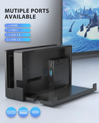 Estación de Dock para TV para Switch/Switch OLED Reemplazo 3-en-1 – Incluye Módulo IC Original, Cargador AC y Cable HDMI de Alta Velocidad, Soporta Salida 1080P HD y Carga de la Consola (No Compatible con Switch 2)