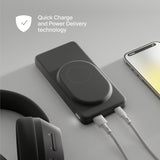 Clemm Banco de energía inalámbrico magnético de 10000 mAh, cargador...