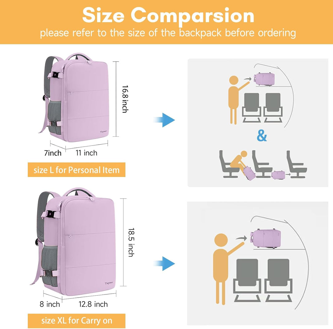 Taygeer Mochila grande para mujer, bolsa de viaje, mochila de equip...