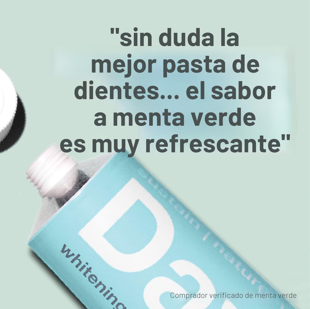 Davids Pasta de dientes sin flúor, blanqueamiento dental, antiplaca...