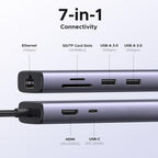 UGREEN, 60515, hub USB 2.0 de 3 puertos