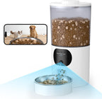 Alimentador automático para gatos con cámara 2K, control inteligente 5G/2.4WiFi de la aplicación de 6.5L