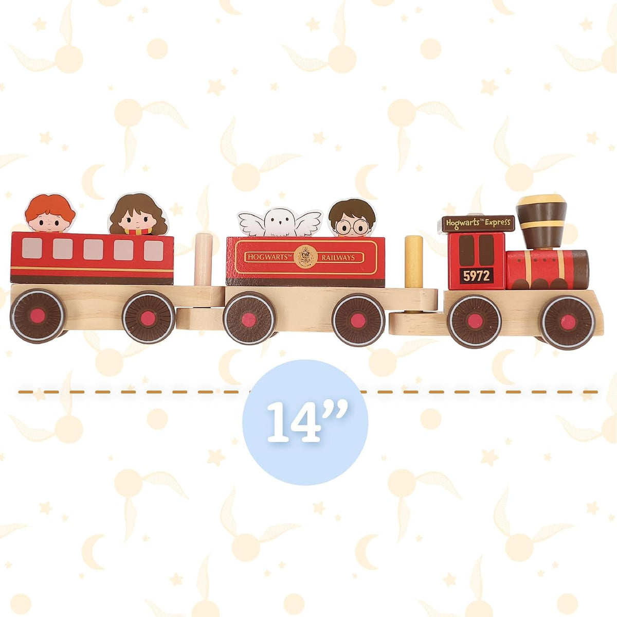KIDS PREFERRED Harry Potter Hogwarts Express - Juego de tren de madera