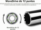 Capri Tools Juego de llaves de 3/8 pulgadas de 12 puntos, SAE, poco profundas y profundas, de 1/4 a 7/8 pulgadas, 22 piezas