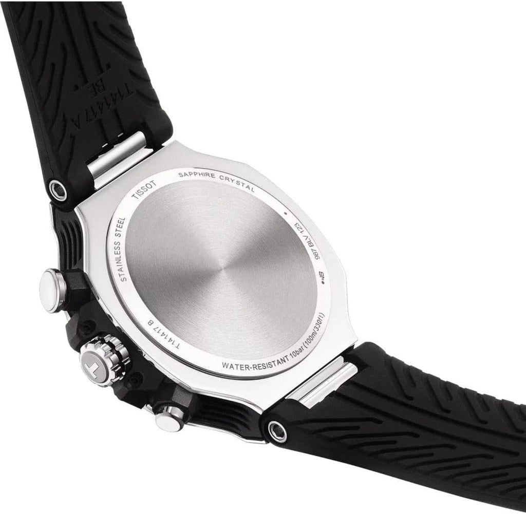 Tissot T-Race, cronógrafo de cuarzo suizo, 1.772 in, esfera blanca, reloj para hombre