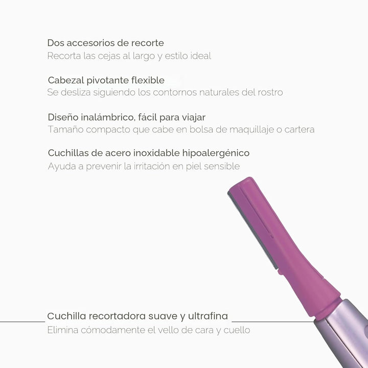 Panasonic Removedor de vello facial para mujer y recortador de ceja...