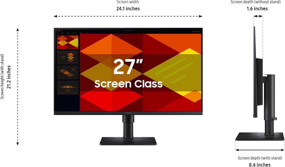 Samsung 27" (S40GD) Monitor de negocios sin bordes con panel IPS