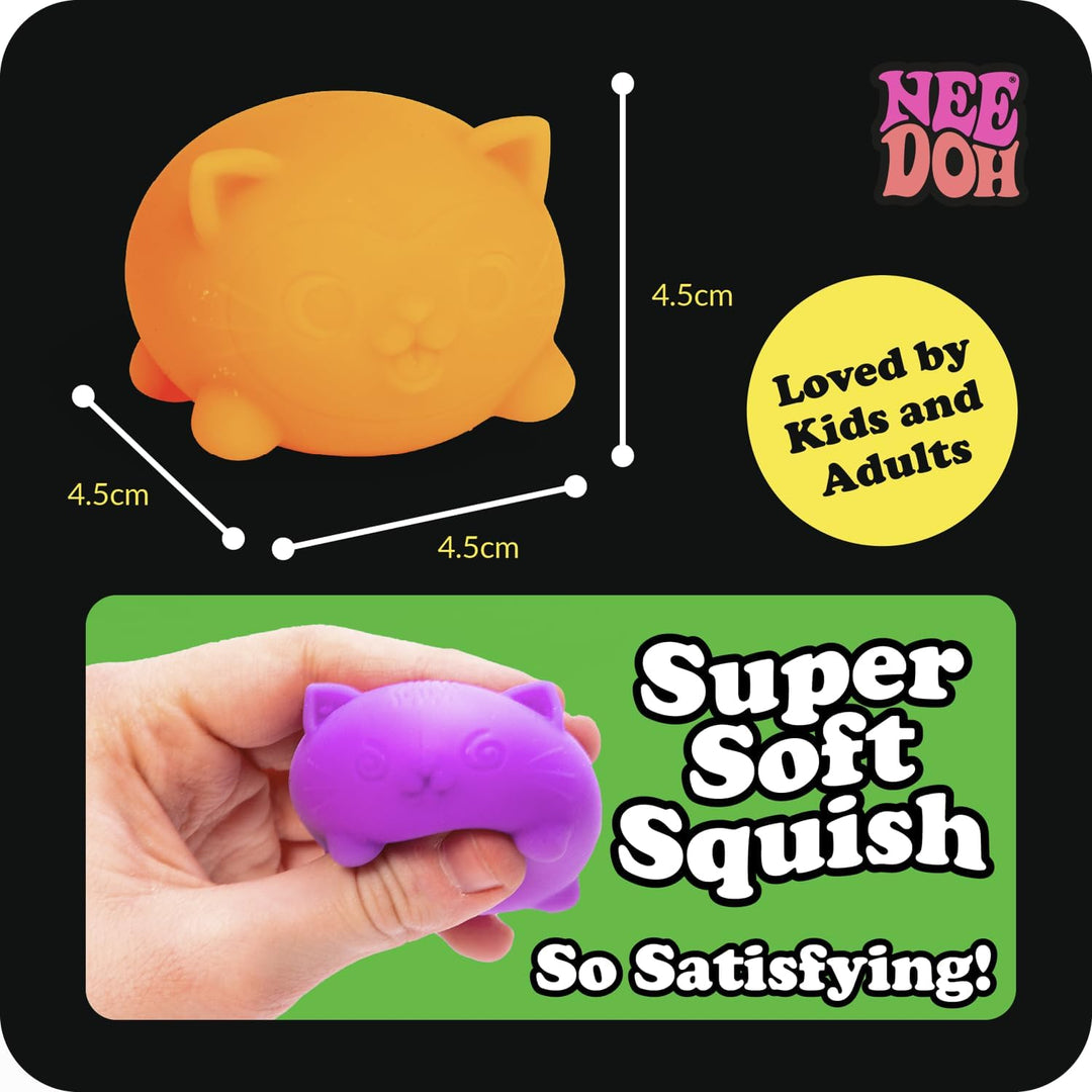 Schylling NeeDoh Teenie Cool Cat - Juguete sensorial para