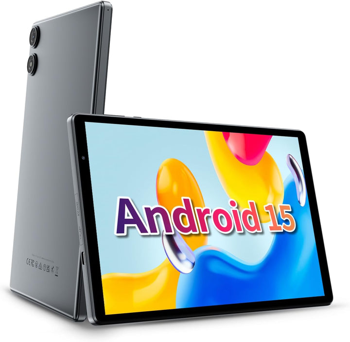 VASOUN Tablet Android 15 de 10.1" con pantalla HD IPS, 8GB RAM...