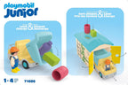 Playmobil Junior: Camión de construcción con garaje
