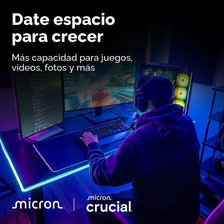 Crucial T710 PCIe Gen5 NVMe 4TB SSD, hasta 14,900 MB\/s, Compatible...