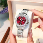 OLEVS Relojes para Mujer de Vestir Lujo Acero Inoxidable a Prueba de Agua Reloj de Muñeca