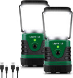Lámpara Lepro Linterna de camping LED recargable de 1000 lúmenes, 4400 mAh