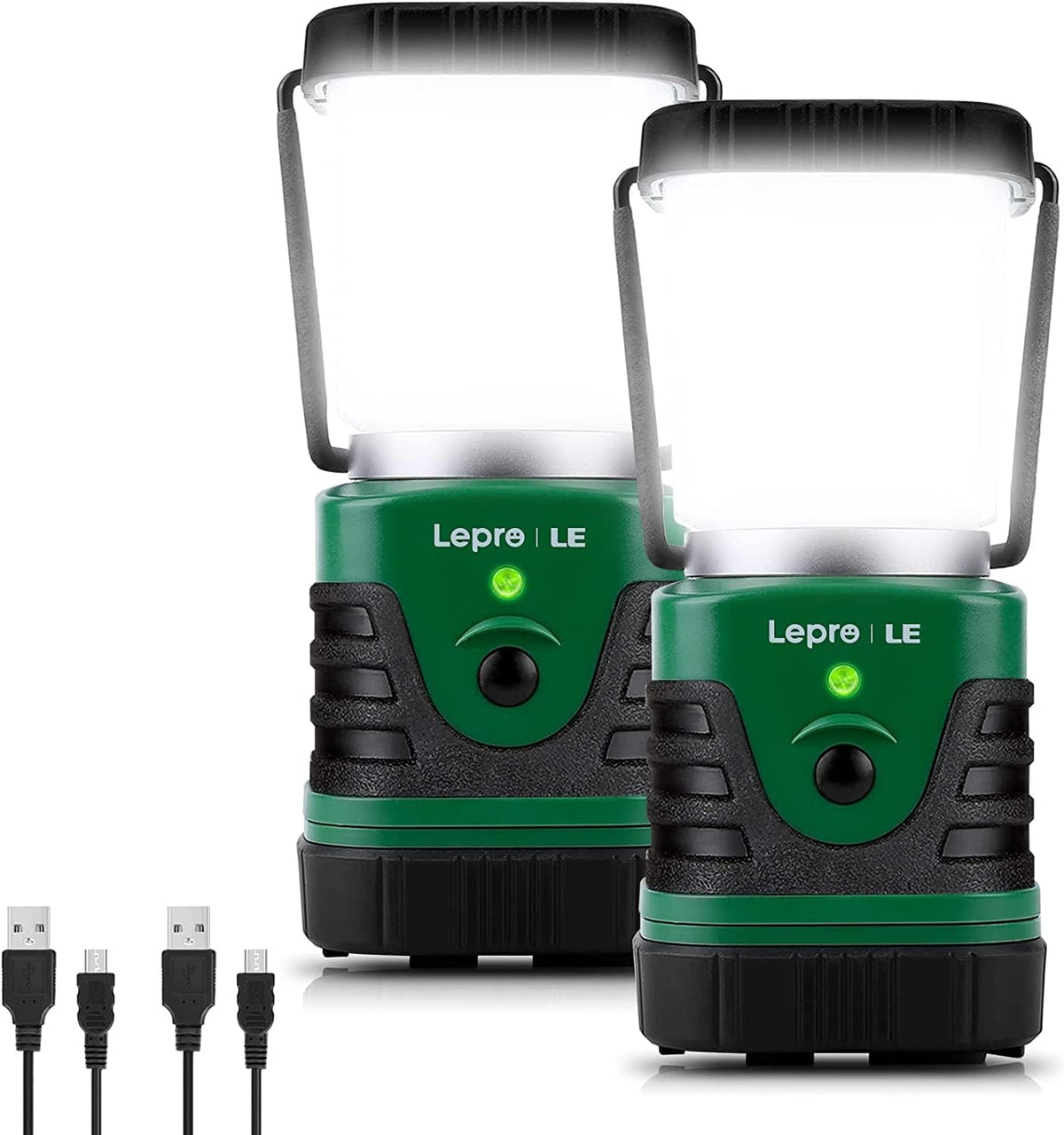 Lámpara Lepro Linterna de camping LED recargable de 1000 lúmenes, 4400 mAh