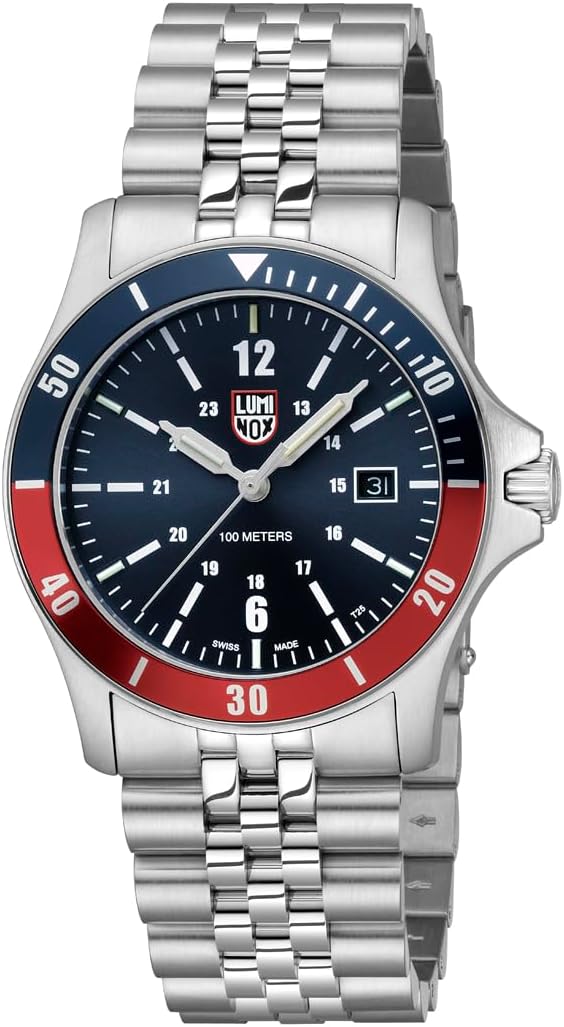 Luminox - Reloj para hombre - Sport Timer Serie 0910 42 mm - Reloj deportivo para hombre - Cuarzo suizo - Resistente al agua 100M - Cristal de zafiro antirreflejo - Caja de acero inoxidable