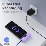 Cargador portátil mini para iPhone 17\/16, Batería externa PD USB C...