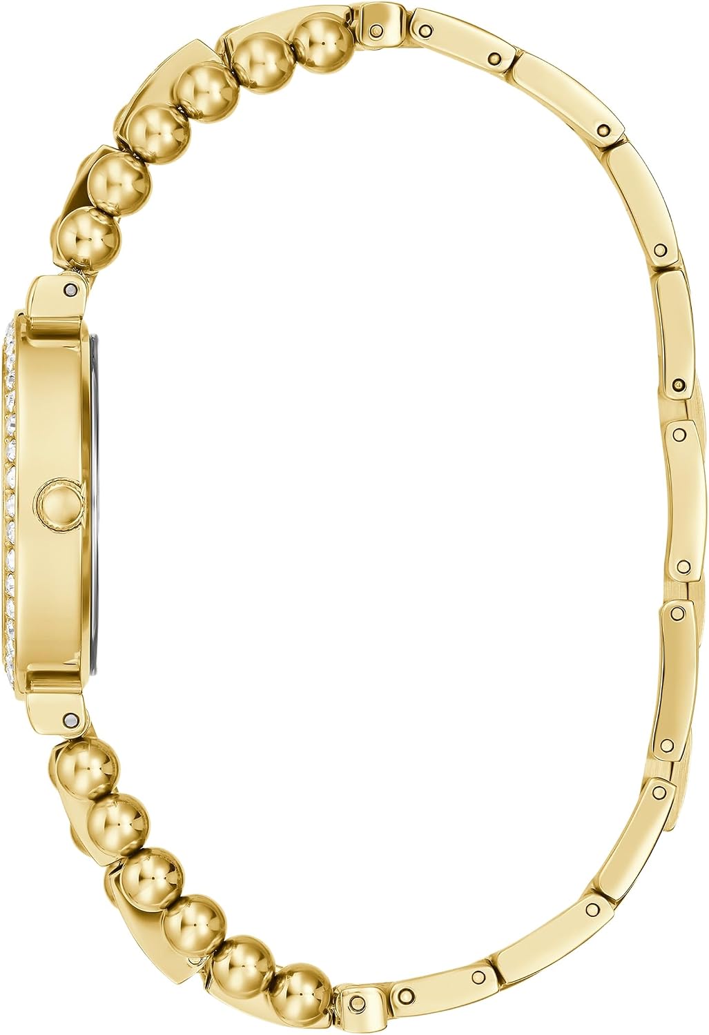 GUESS Reloj de bola y cristal de 1.181 in para mujer