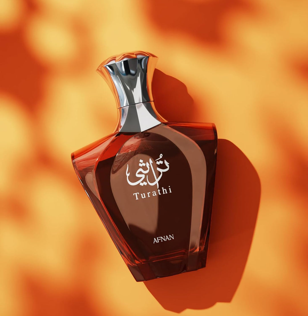 Afnan Turathi Red Eau de Parfum para Mujeres, 3.0 Fl. Oz