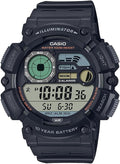 Casio WS1500H Series | Reloj digital para hombre | Cronómetro de 100 s | Temporizador de cuenta regresiva | Luz LED | Resistencia al agua 100 metros | Alarma multifunción | Calendario automático | Hora dual | Batería de 10 años