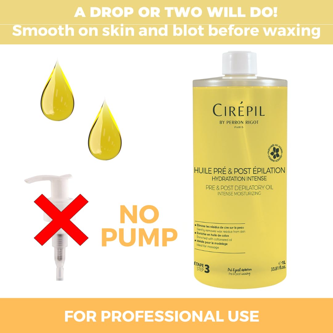 Aceite Pre-depilatorio Cirépil | Protege la piel y elimina los resi...