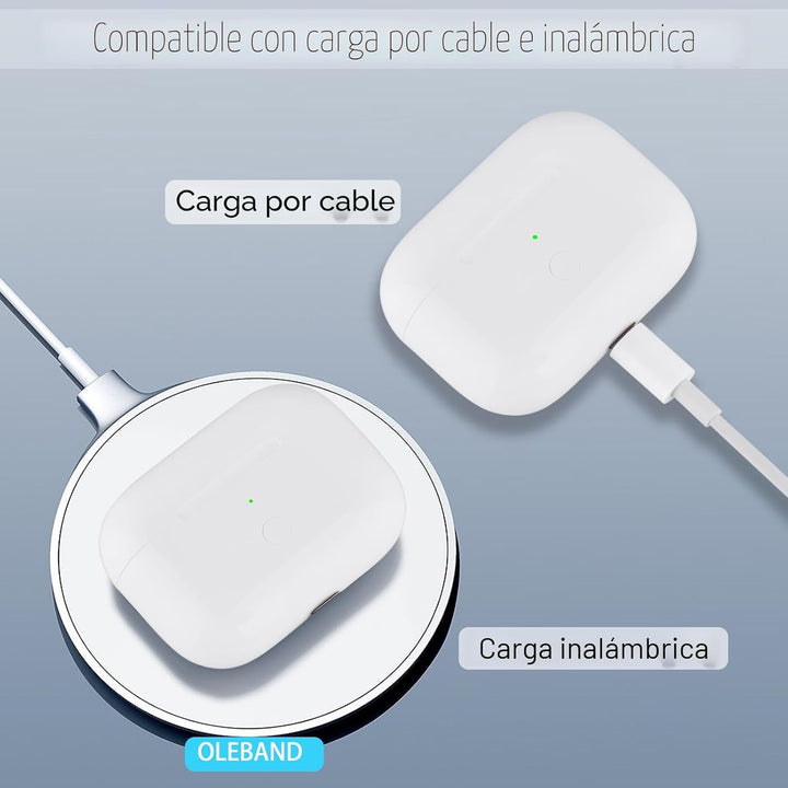 OLEBAND Funda de carga de repuesto para Airpods Pro 2 y 1: fácil de...