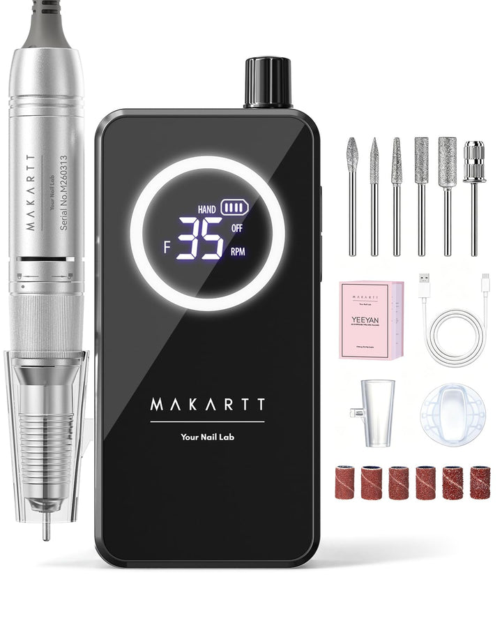 Taladro de uñas inalámbrico Makartt para principiantes: lima electr...