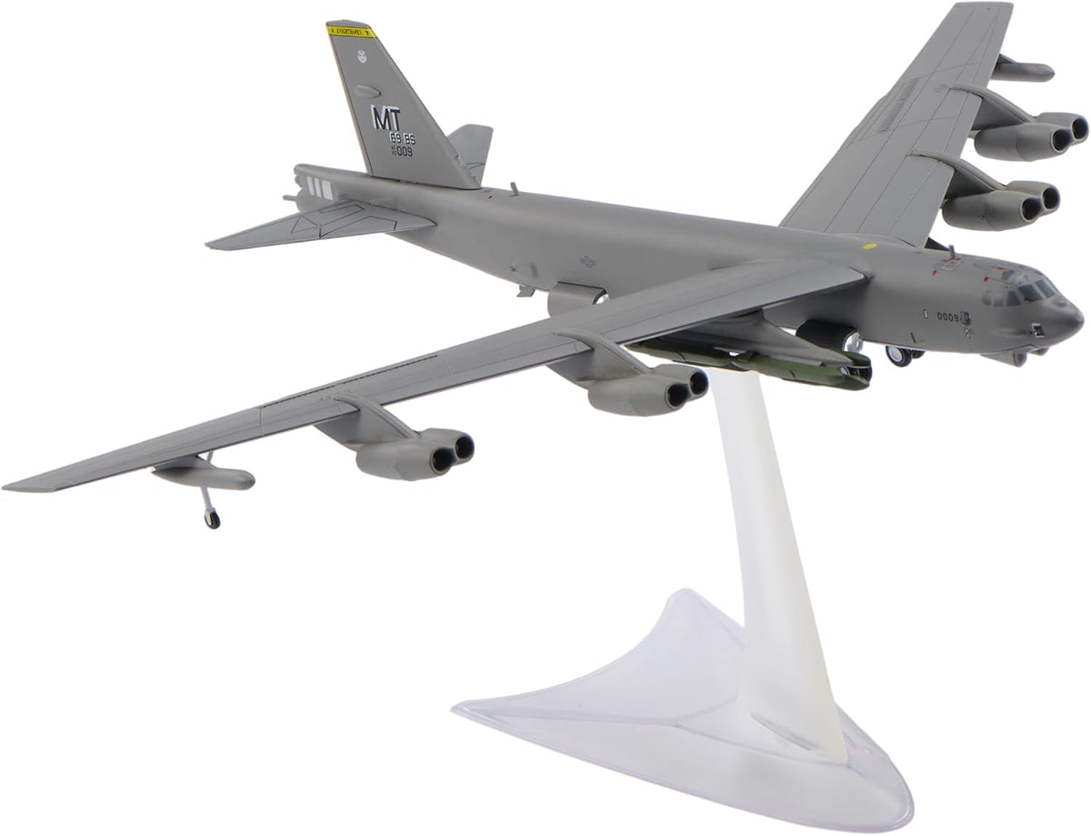 1:200 Escala B-52H Stratofortress Stratofortress Strategic Bomber Modelo de aeronaves fundidas a presión 69 ° Escuadrón de Bombas Knighthawks Modelos de aleación de aviones militares para