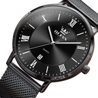 OLEVS Relojes de oro para hombre, analógico, de cuarzo, para negocios, de vestir, día fecha, acero inoxidable, clásico, de lujo, luminoso, impermeable, casual, relojes de pulsera masculinos