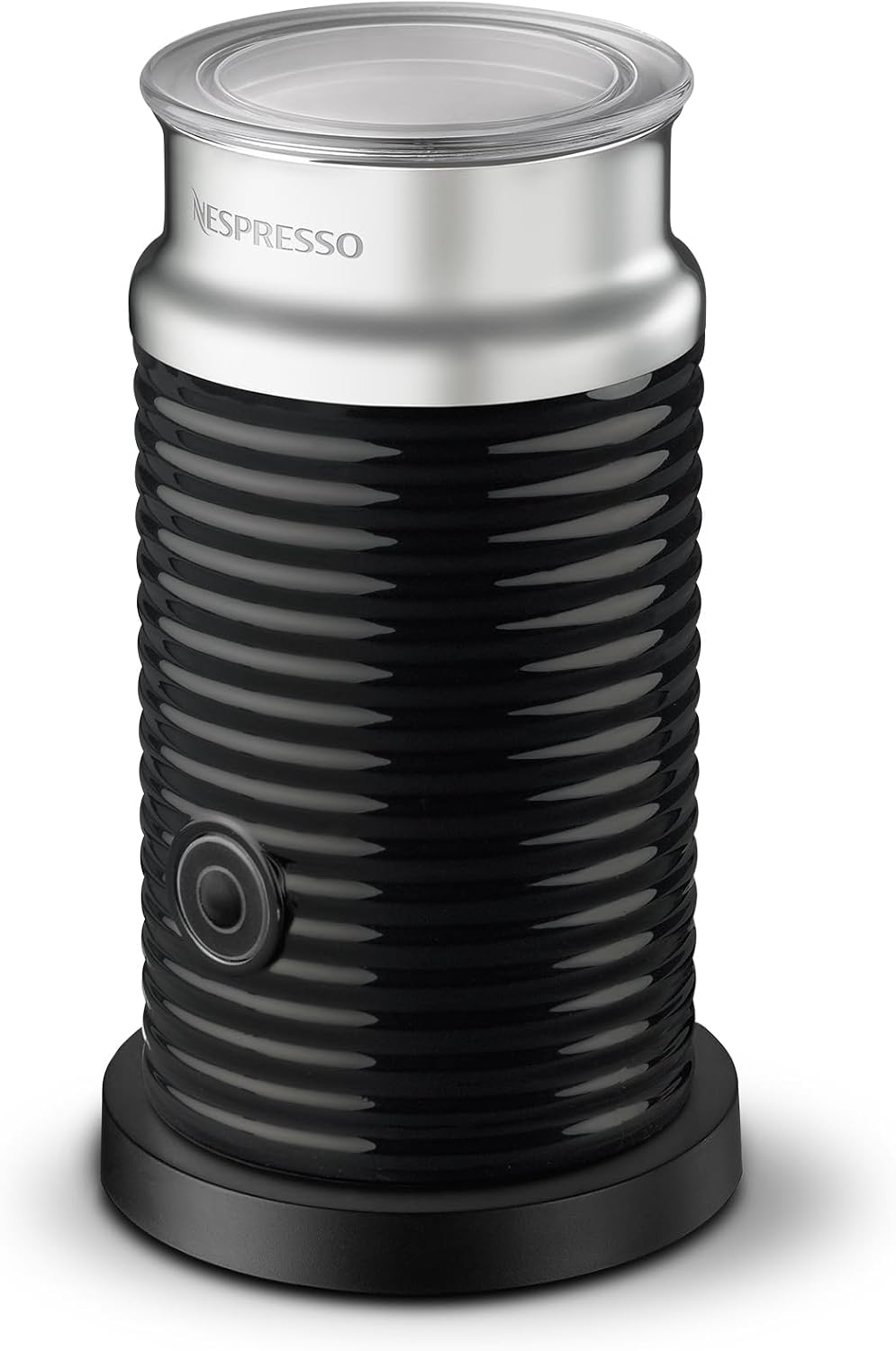 Nespresso Aeroccino 3 Espumador de Leche, Negro, Acero