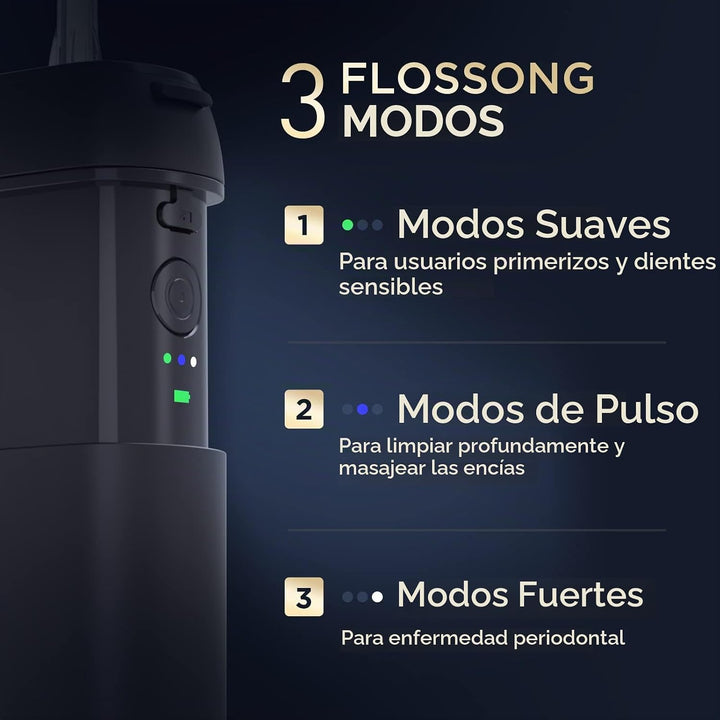 Limpiador de agua dental [ Mini inalámbrico portátil ] Irrigador or...