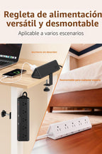 Abrazadera de escritorio USB C, carga rápida de 40 W, 10 pies