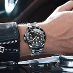 OLEVS Reloj para Hombre Con Diamante Analógico Quartz Negocios Resistente al Agua Acero Inoxidable Fecha Semana Luminiscente Reloj para Hombres