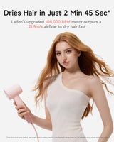 Laifen Hair Dryer SE 2, 200 Million Negative Ionic Blow Dryer with...