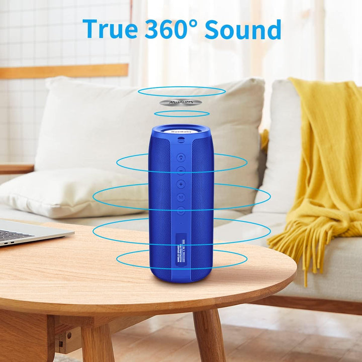 Musibaby Altavoz Bluetooth, altavoces M88, doble emparejamiento, Bl...
