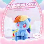 MINISO My Little Pony Rainbow Dash - Juguete de peluche de 10 pulgadas, animal de peluche con licencia oficial, suave muñeco coleccionable de poni, regalo para niños, niñas, fanáticos y coleccionistas